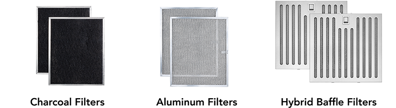 Range hood filter types comparison
