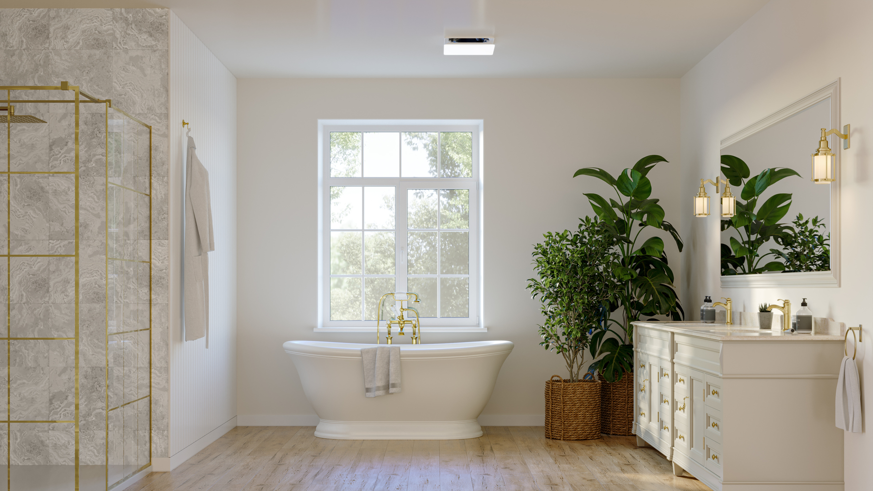 Broan-NuTone bathroom exhaust fan set shot